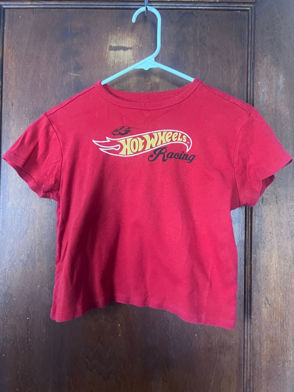 Hot Wheels Racing Red Crop Tee for Women